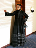 Hussain Rehar The Scent Luxury Pret SS'25 Raw Silk Embellished 3-Piece Suit-Noer
