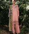 Hemstitch Lawn Embroidered Stitched 3-Piece Suit-Pinky Peony
