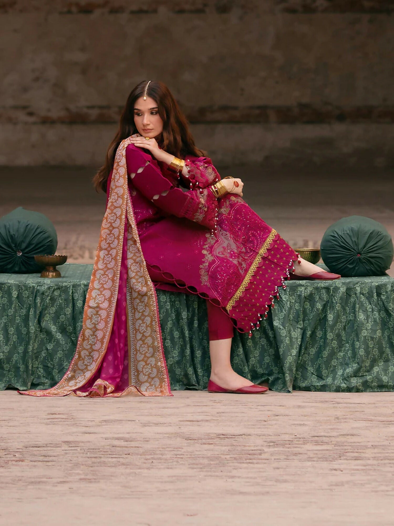 Parishay Mastani V2 Lawn Embroidered Unstitched 3-Piece Suit-MI - 01