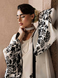 Hussain Rehar Luxury Pret Eid'24 Raw Silk Embellished Stitched 3-Piece Suit-Tusk