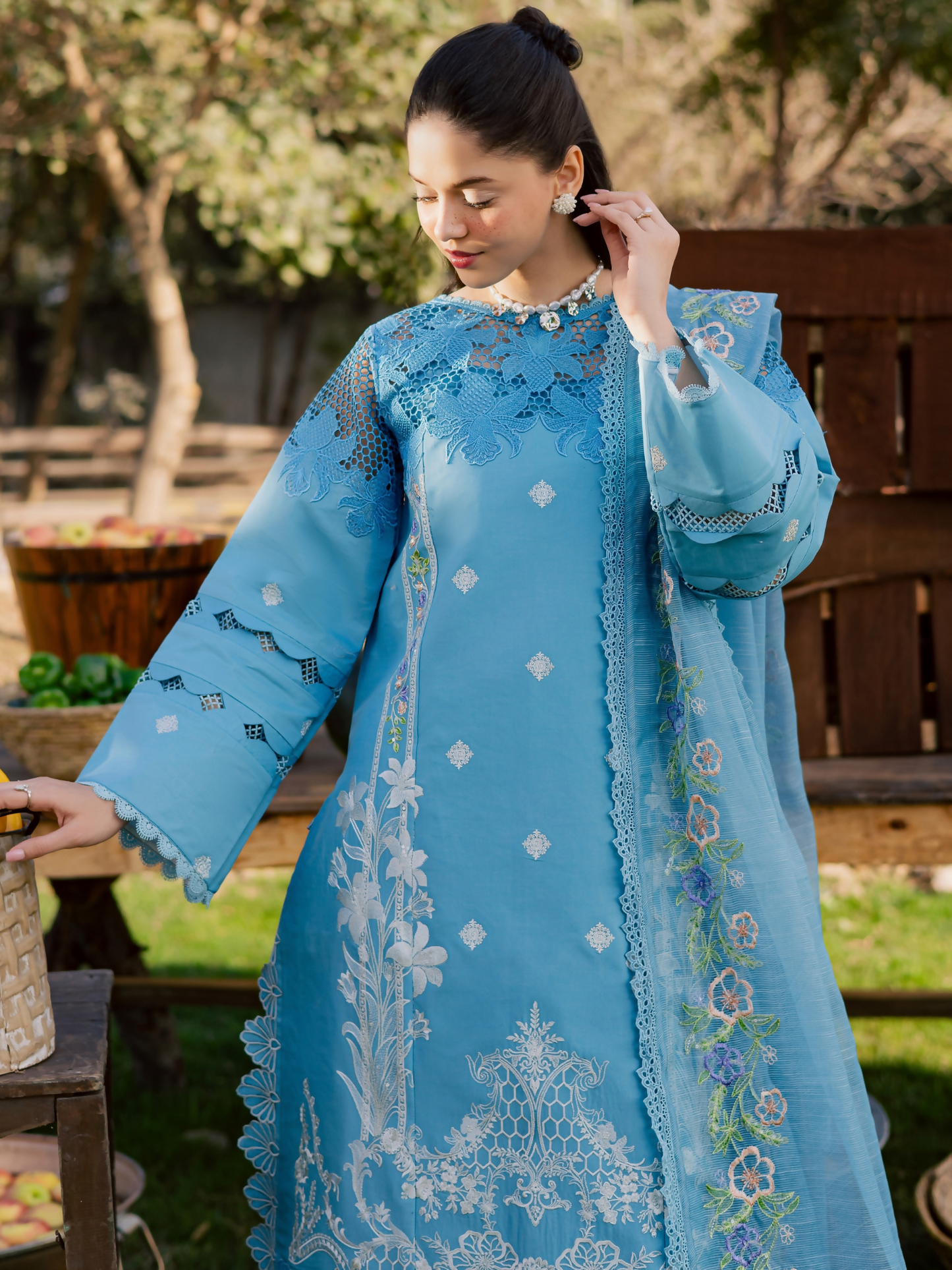 Parishay Summer Queen Vol 2 Lawn Embroidered Unstitched 3-Piece Suit-SQU-13