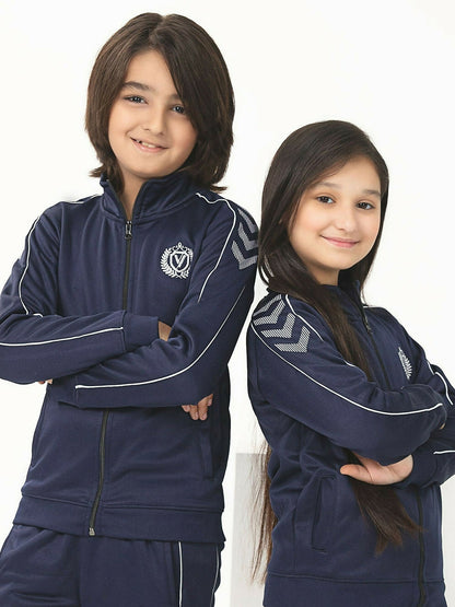 Velvour Fleece Mock Neck Tracksuit-VWT012-A