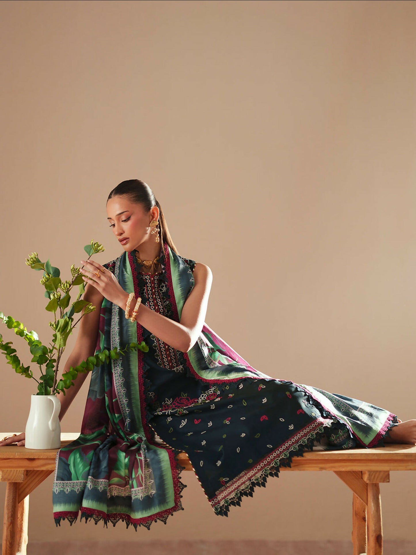 Binilyas Jojo Summer'26 Lawn Embroidered Unstitched 3-Piece Suit-81A