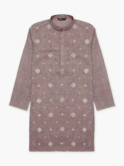 Velvour Boys Cotton Printed Stitched Kurta-VB203-A