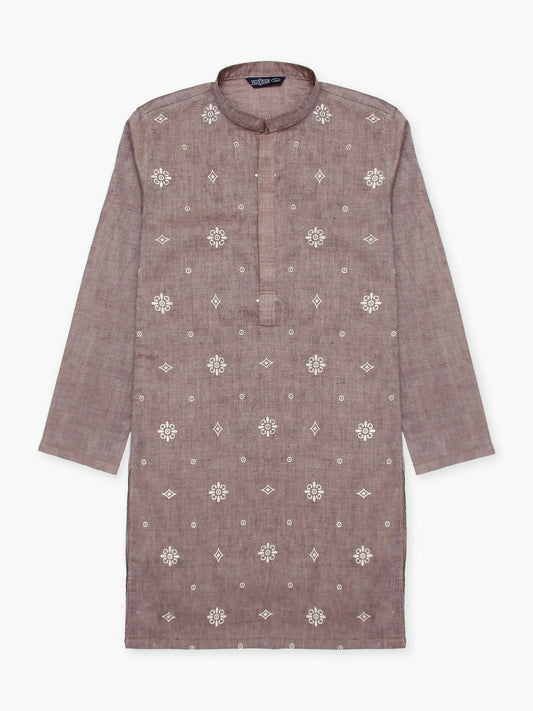 Velvour Boys Cotton Printed Stitched Kurta-VB203-A