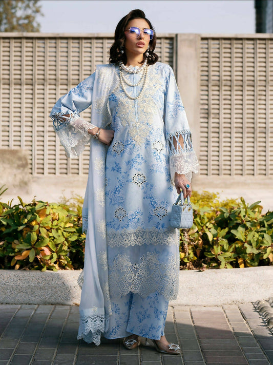 Mahnur Broadway Luxury Lawn'26 Embroidered Stitched 3-Piece Suit-BW-001