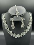 H&A Jewellery One Carat Silver Rhodium Plated Jewellery Set