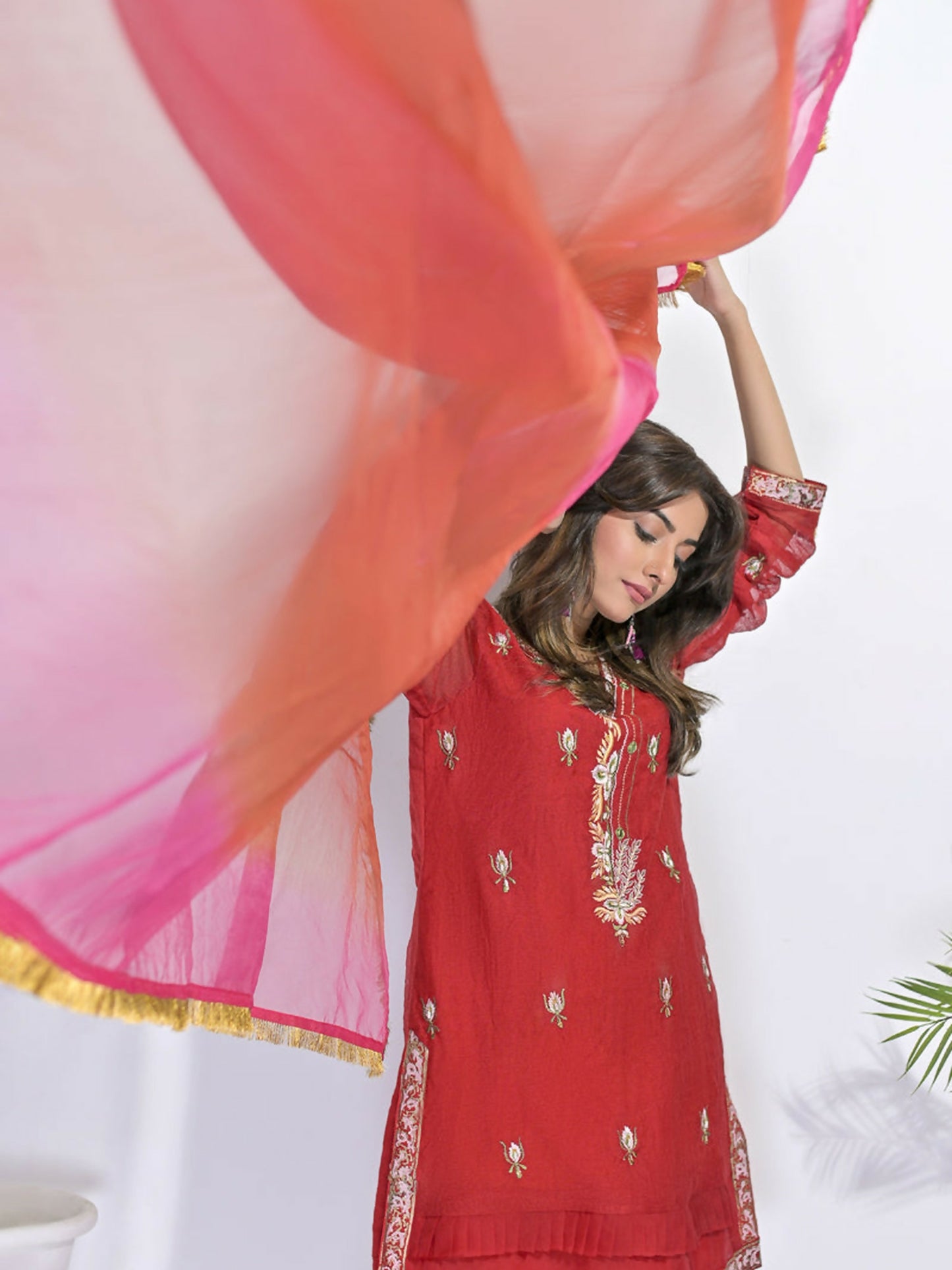 Ruby's Couture Festive Fall'25 Khadi Net Embellished Stitched Lehenga-Muntaha