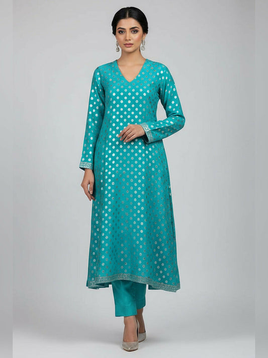 MAK Fashion Jacquard Lawn Printed Unstitched 2-Piece Suit