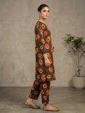Brown Bin Shaukat Lawn Printed Unstitched 2-Piece Suit