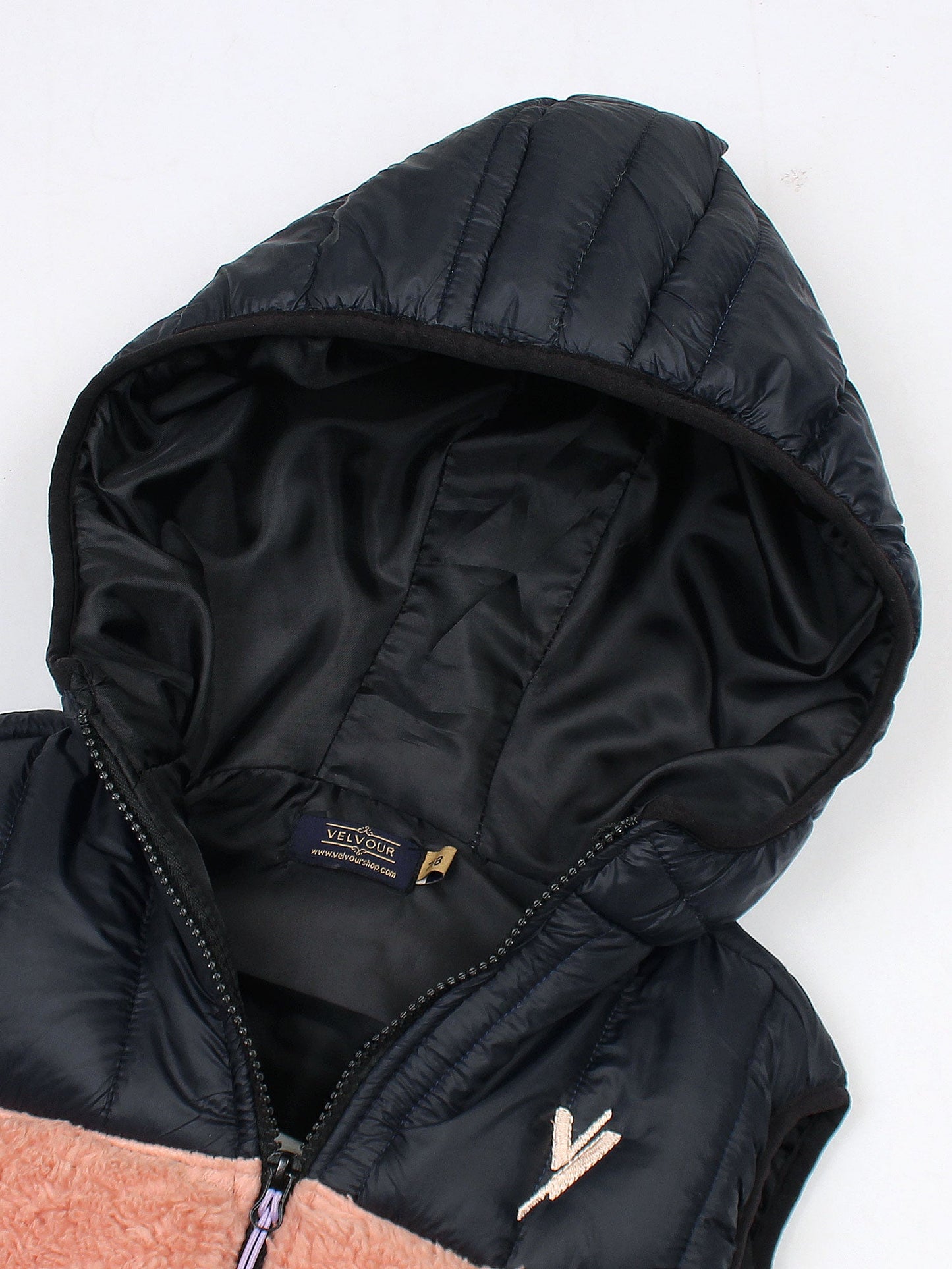 Velvour Sleeveless Hooded Fur Jacket-VJ42-C