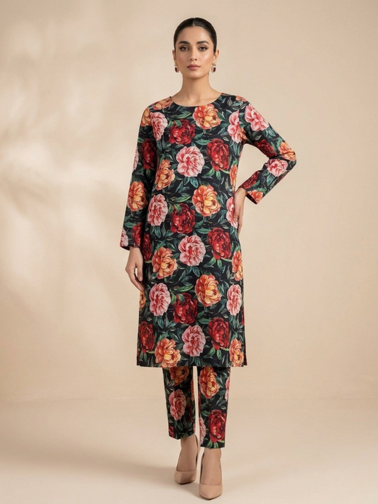 Multi Bin Shaukat Lawn Printed Unstitched 2-Piece Suit