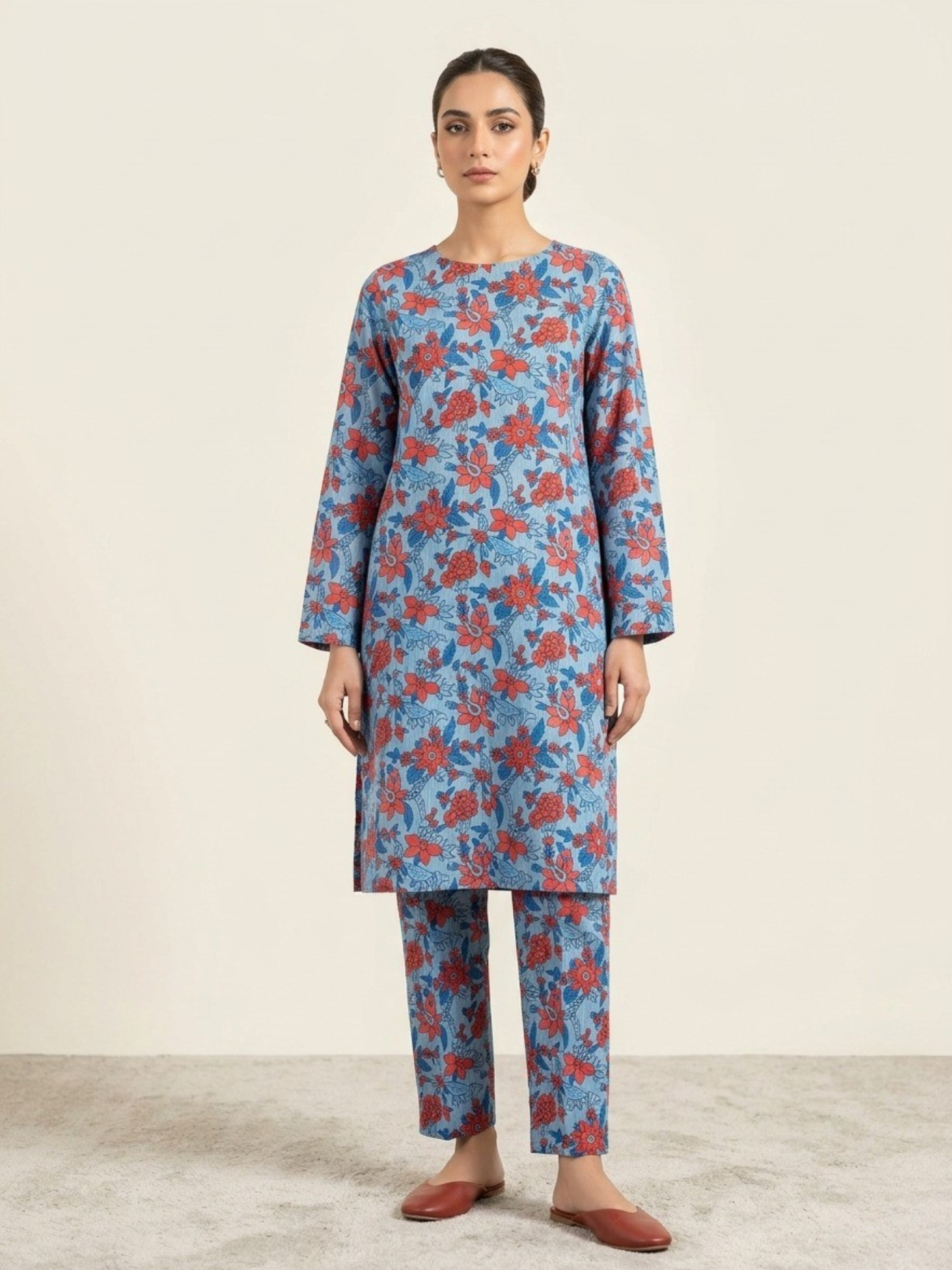 Blue Bin Shaukat Lawn Printed Unstitched 2-Piece Suit