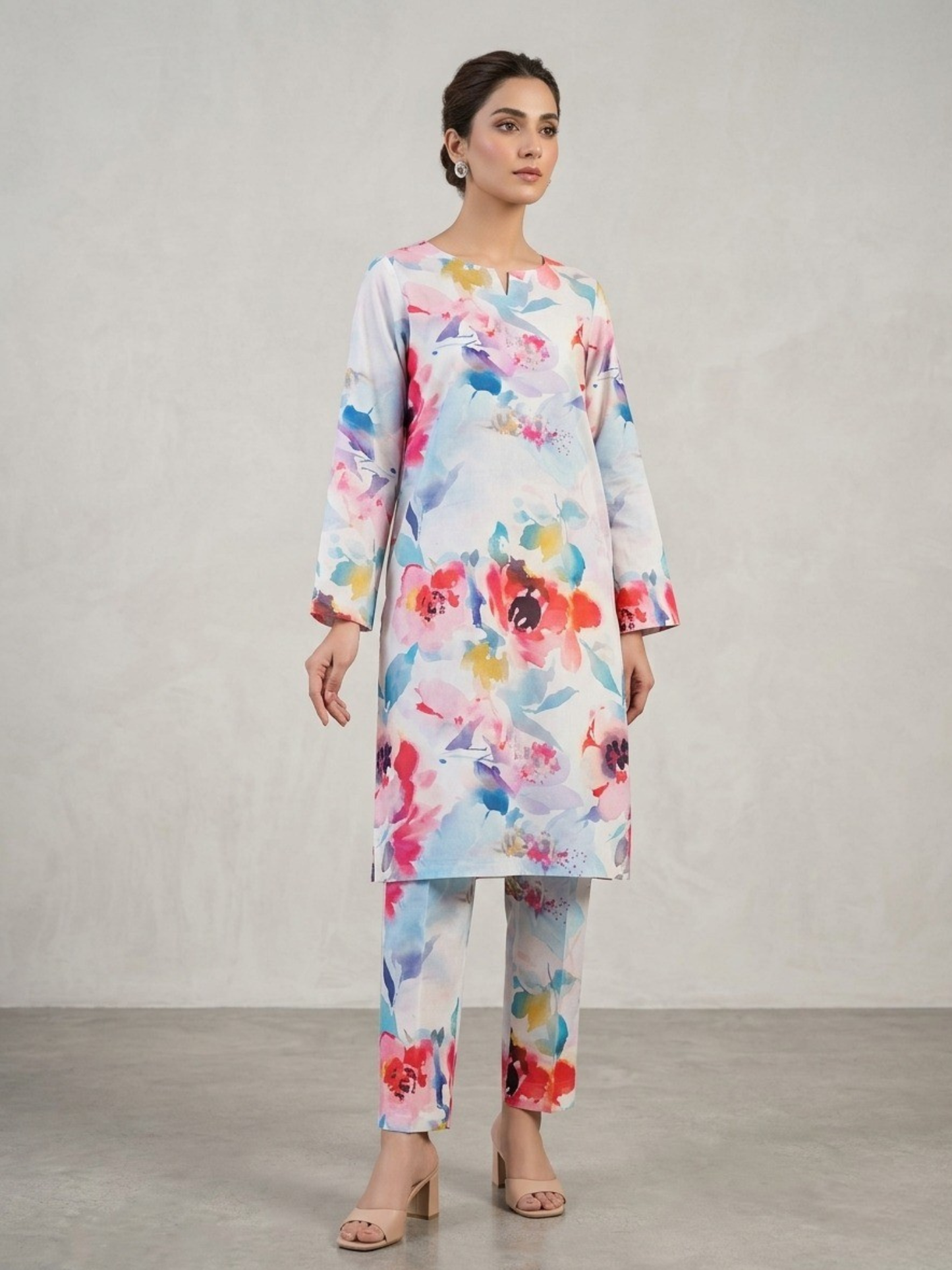 Multi Bin Shaukat Lawn Printed Unstitched 2-Piece Suit