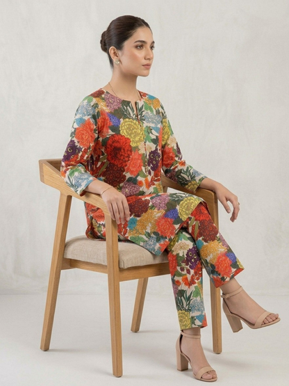 Multi Bin Shaukat Lawn Printed Unstitched 2-Piece Suit