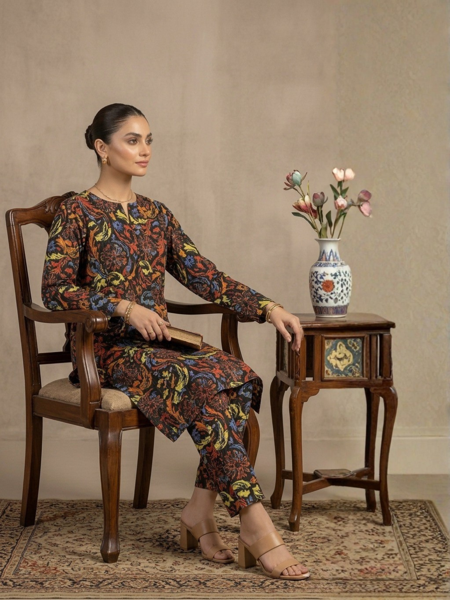 Multi Bin Shaukat Lawn Printed Unstitched 2-Piece Suit