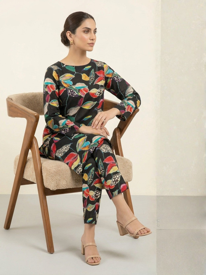 Black Bin Shaukat Lawn Printed Unstitched 2-Piece Suit