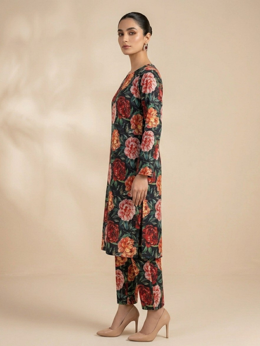 Multi Bin Shaukat Lawn Printed Unstitched 2-Piece Suit
