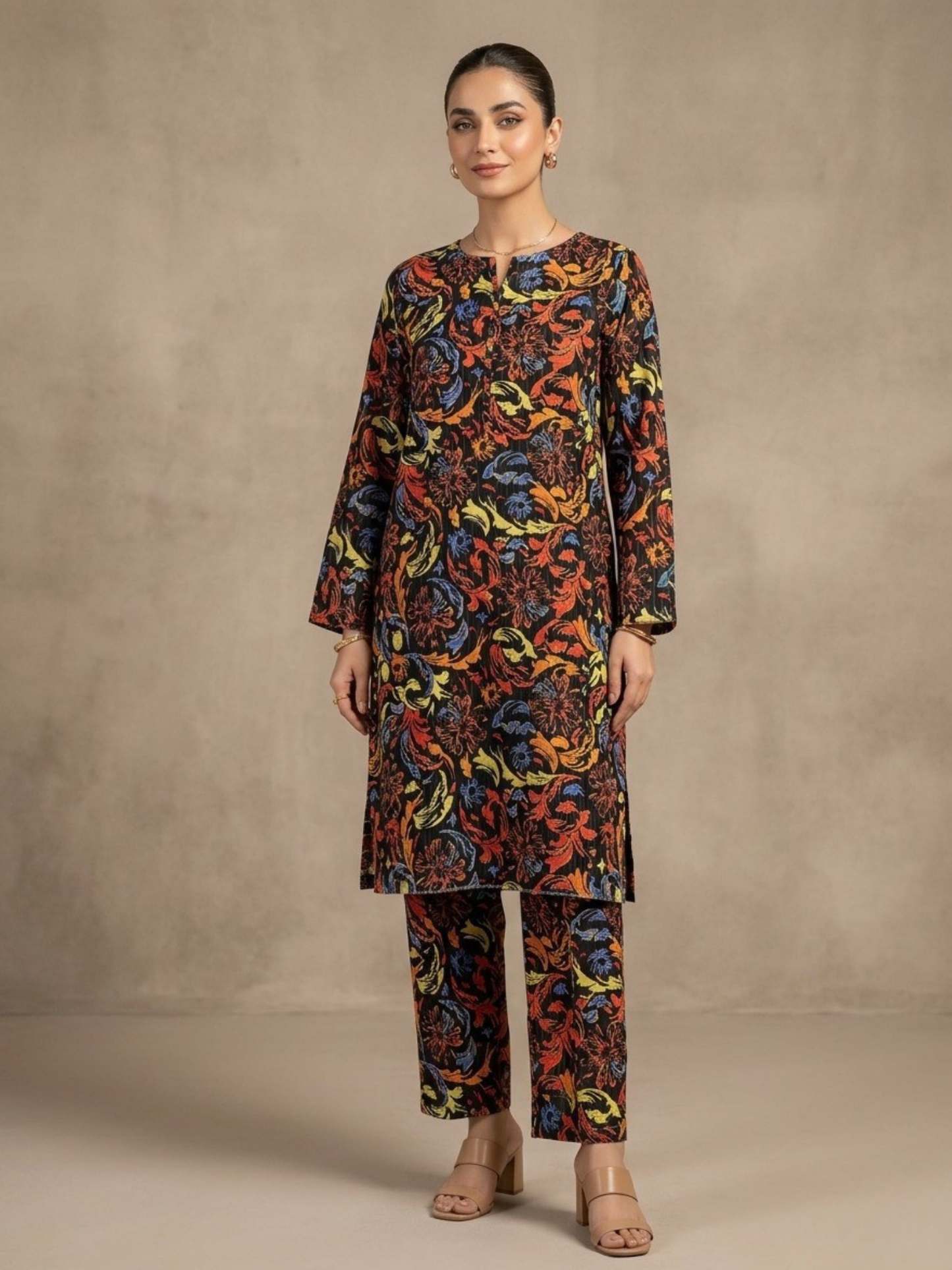 Multi Bin Shaukat Lawn Printed Unstitched 2-Piece Suit