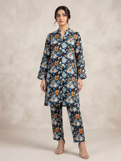 Multi Bin Shaukat Lawn Printed Unstitched 2-Piece Suit