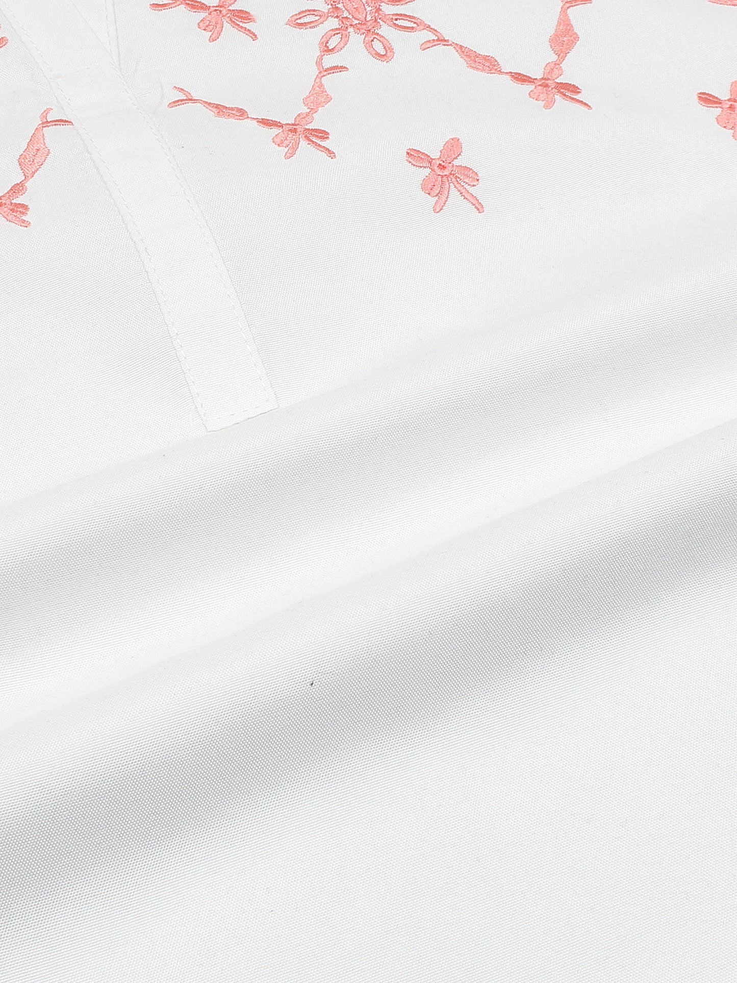 Velvour Girls Cotton Embroidered Stitched Tunic-VG118-A