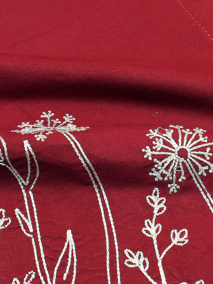 Velvour Girls Cotton Embroidered Stitched Tunic-VG121-C