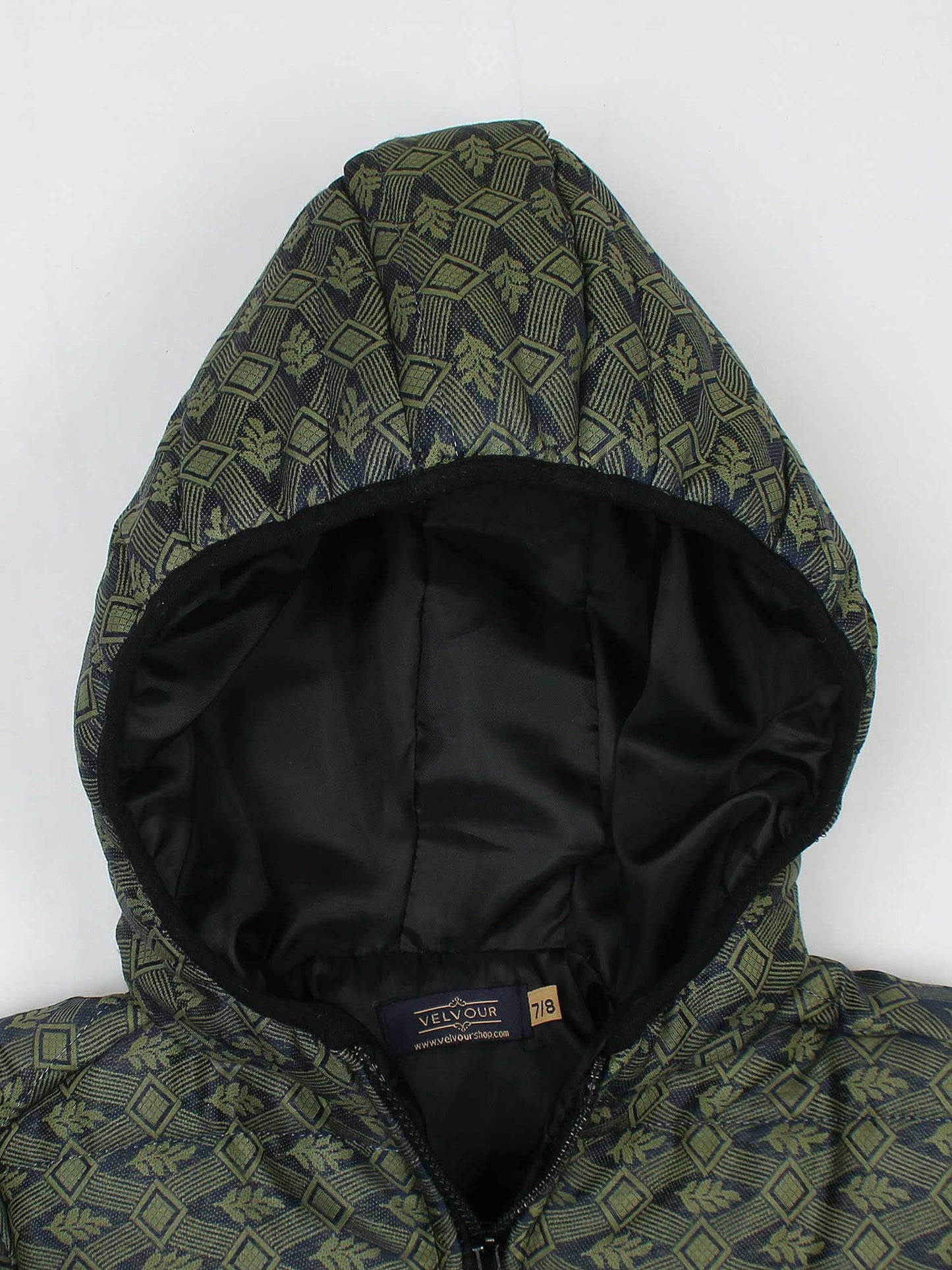 Velvour Full Sleeves Hooded Puffer Jacket-VJ52-C