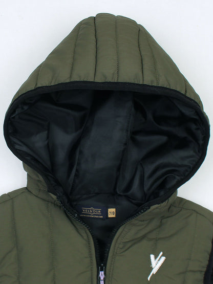 Velvour Sleeveless Hooded Fur Jacket-VJ42-B