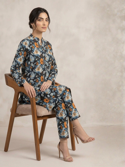 Multi Bin Shaukat Lawn Printed Unstitched 2-Piece Suit