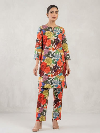 Multi Bin Shaukat Lawn Printed Unstitched 2-Piece Suit