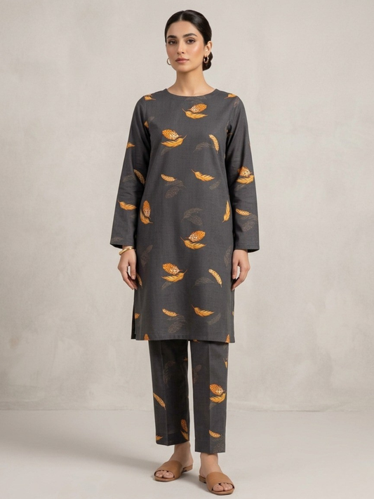 Grey Bin Shaukat Lawn Printed Unstitched 2-Piece Suit