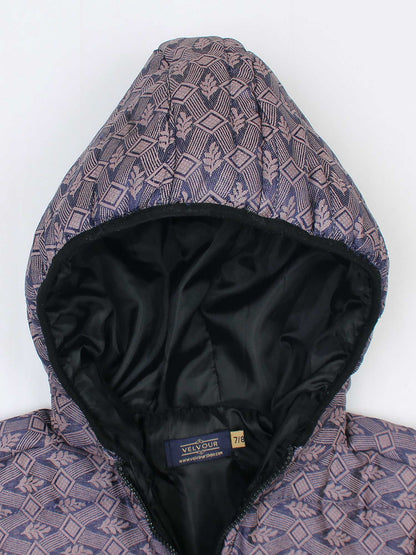 Velvour Full Sleeves Hooded Puffer Jacket-VJ52-B