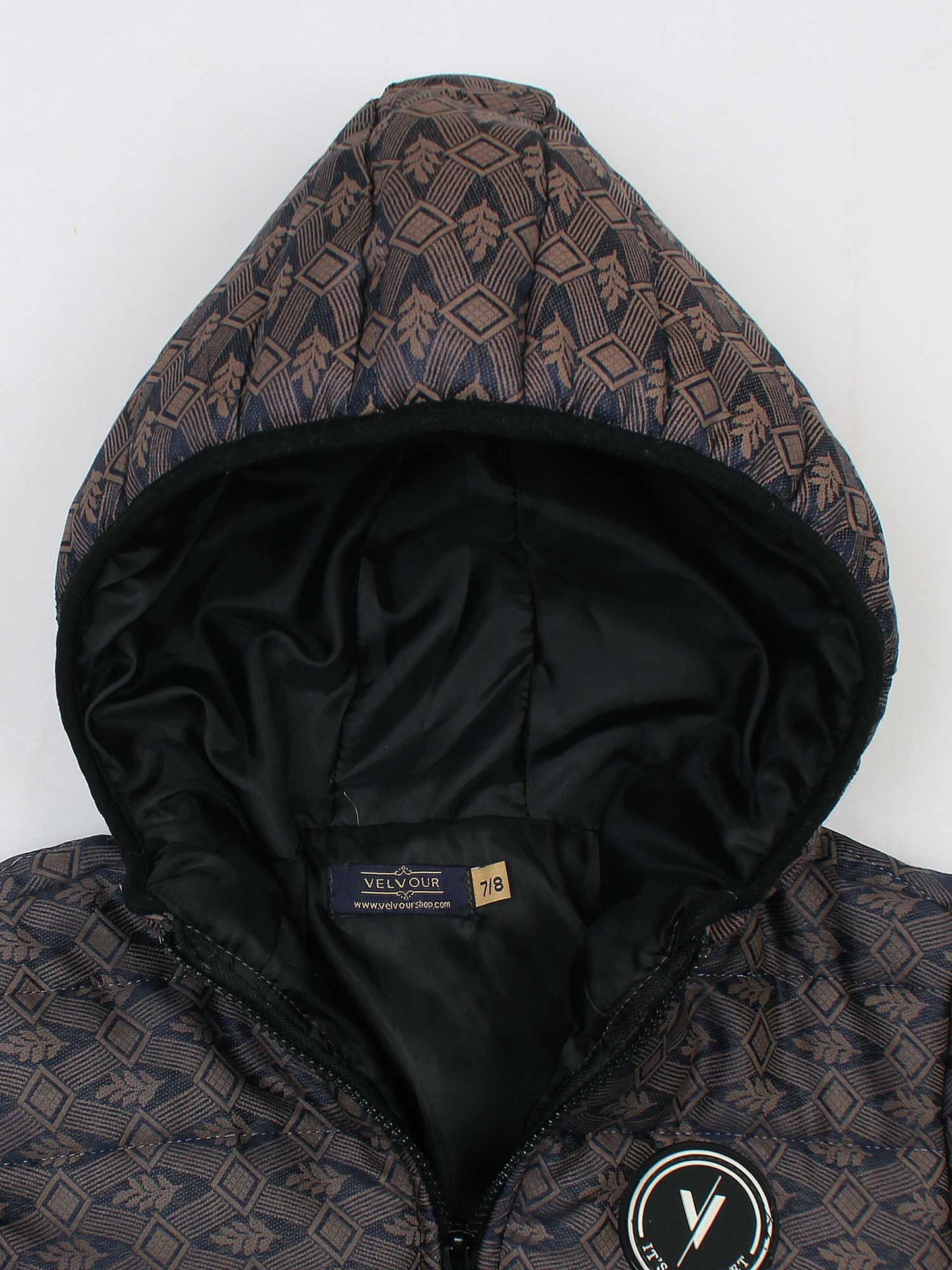 Velvour Full Sleeves Hooded Puffer Jacket-VJ52-A