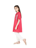 Velvour Girls Cotton Embroidered Stitched Kurti-VG98-A