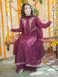 Panache Apparel Noore Eid Edit Sheesha Silk Embroidered Stitched Suit-Zeni