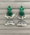 H&A Jewellery Traditional Dome-Shaped Jhumka Earrings with Pearl Drops