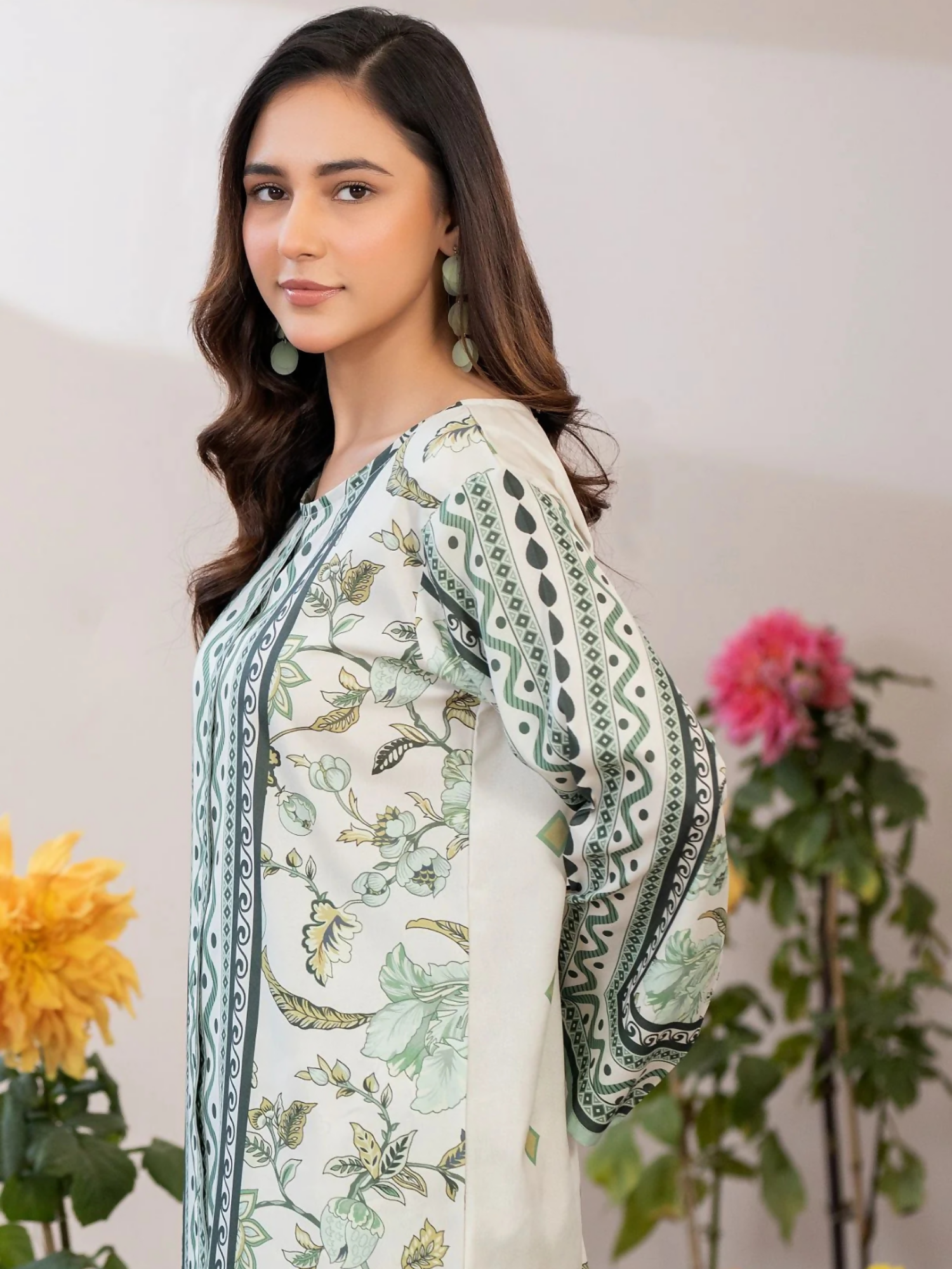 Panache Apparel Crepe De Luxe Crepe Printed Co-Ord Set-Layers