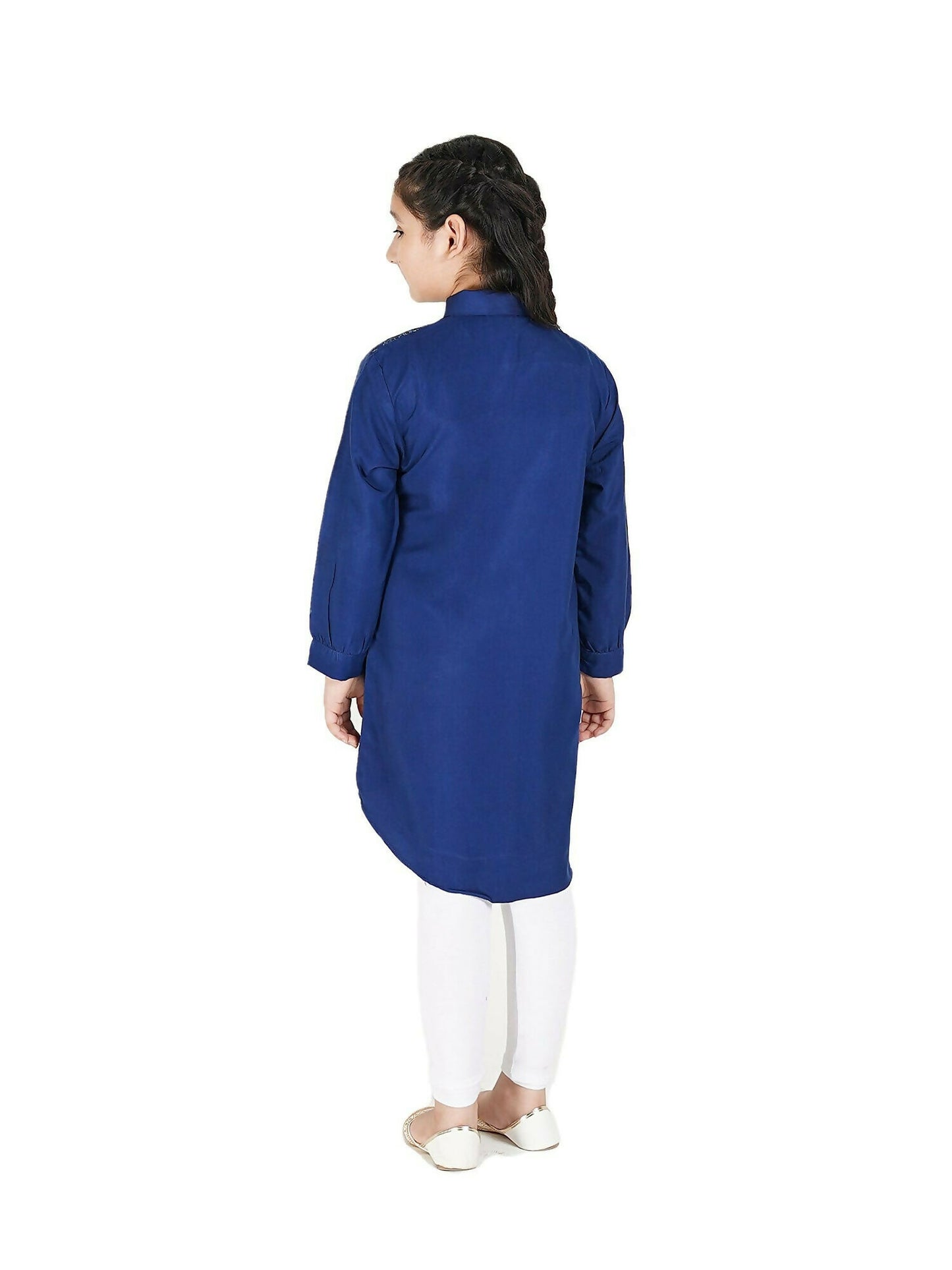 Velvour Girls Viscose Embroidered Stitched Tunic-VG80-A