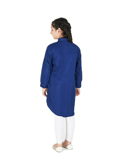 Velvour Girls Viscose Embroidered Stitched Tunic-VG80-A