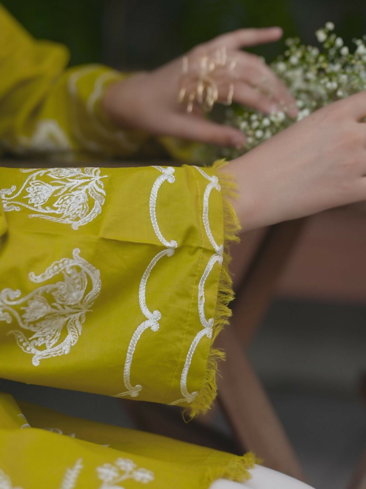 Panache Apparel Solid Story Cotton Lawn Embroidered Stitched Suit-Orah