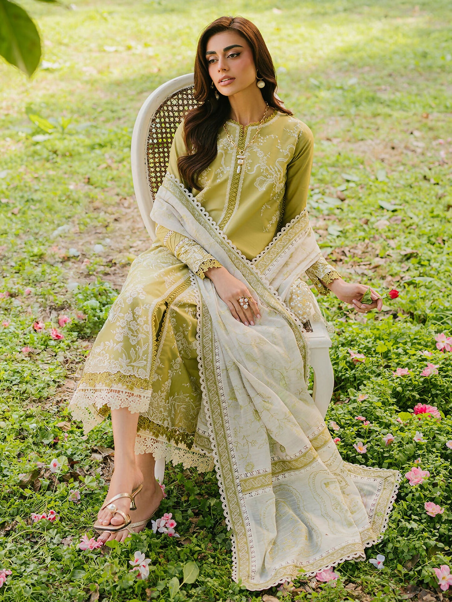 Binilyas Lawn Embroidered Unstitched 3-Piece Suit-231-A