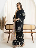 Panache Apparel Monochrome Tales Cotton Lawn Embroidered Stitched Suit-Moonlight Glow