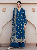 Blue Panache Apparel Noor Mahal Cotton Printed Stitched Suit-Dilafza