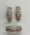 H&A Jewellery Dual Tone Stud Earrings and Ring Set