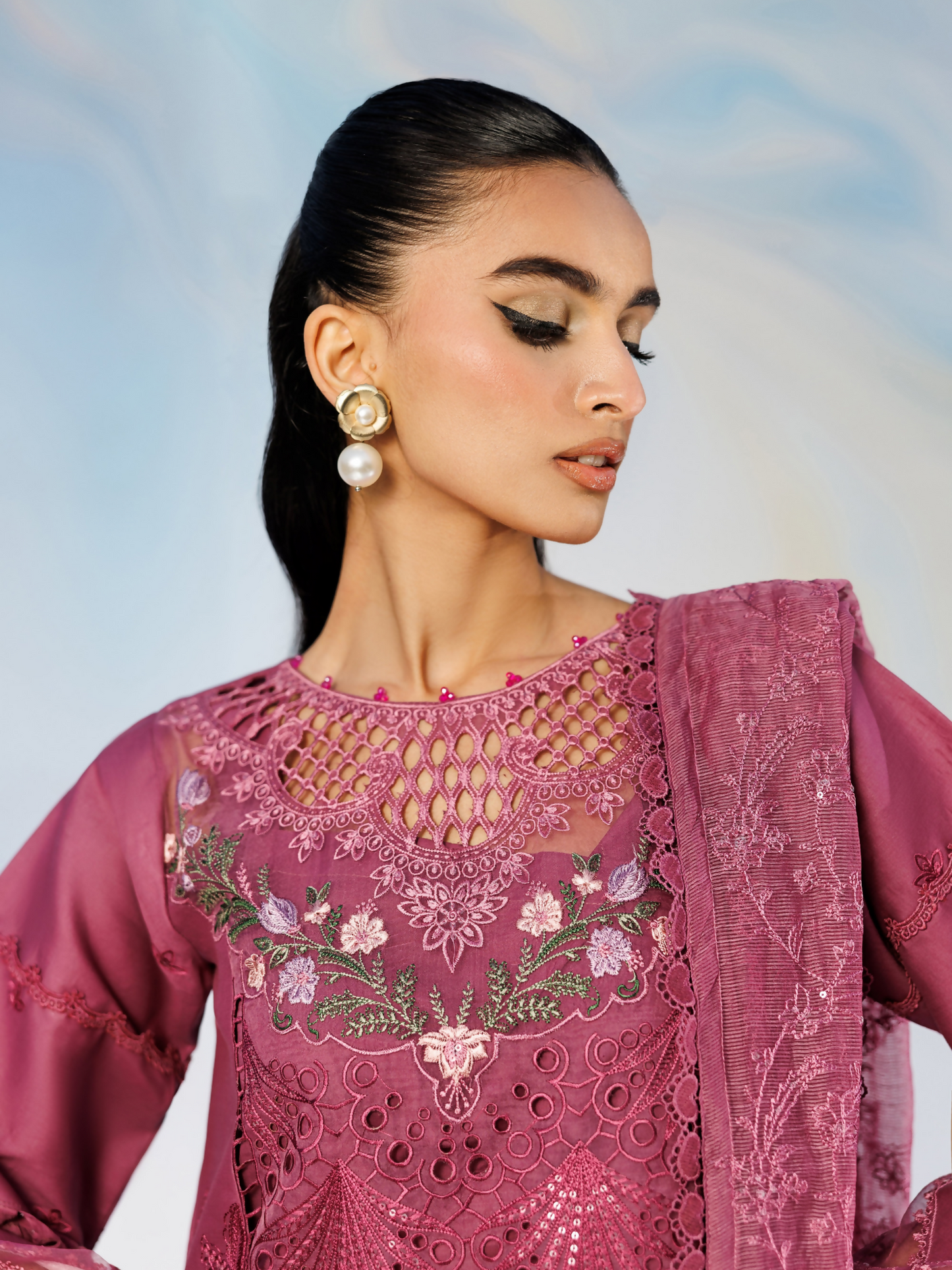 Parishay Shangrila Lawn Vol 2 Embroidered Unstitched 3-Piece Suit-ANG-04