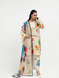Imran Aftab Basant Mela Raw Silk Printed Stitched 3-Piece Suit-IARP 07