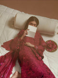 Binilyas Mashriq Luxury Lawn'26 Embroidered Unstitched 3-Piece Suit-D-113-B