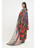 Imran Aftab Basant Mela Raw Silk Printed Stitched 3-Piece Suit-IARP 05