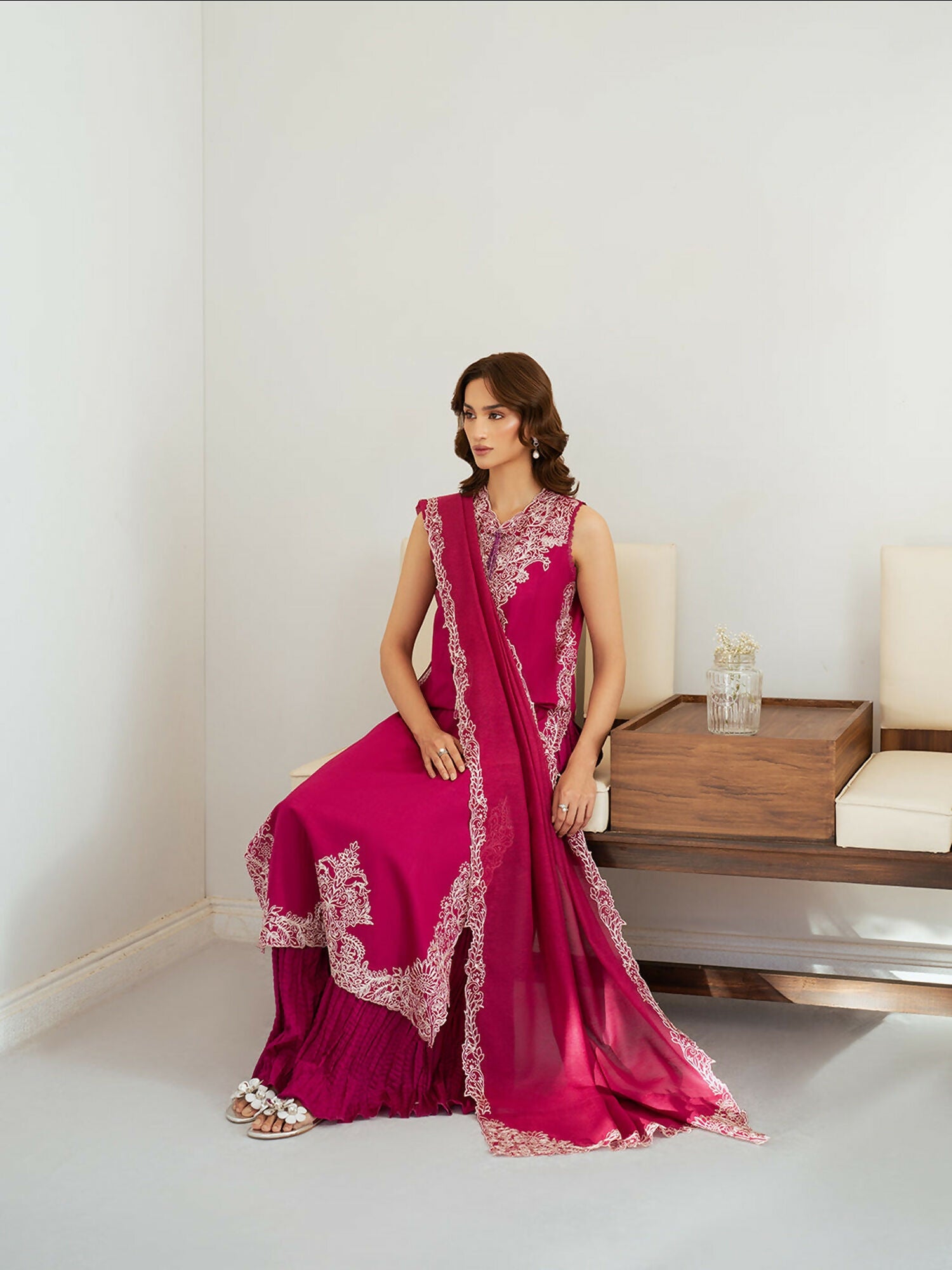 Mahnur Sera Pret'26 Lawn Embroidered Stitched 3-Piece Suit-SP-10