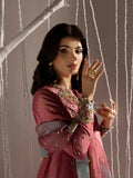 Shurooq Echoes In Bloom Silk Embellished Stitched 3-Piece Suit-Rose Mist